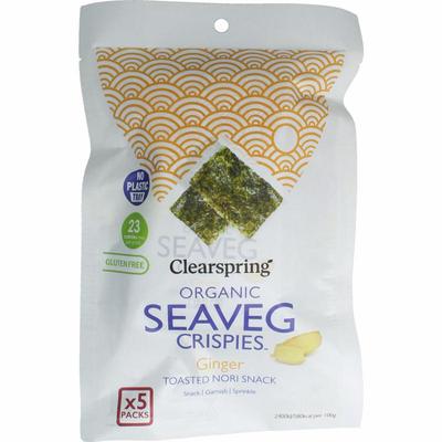 Clearspring Seaveg - crispies ginger multipack bio