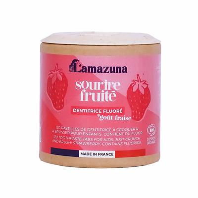 LAMAZUNA Toothpaste tablets kids strawberry bio
