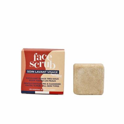 LAMAZUNA Cleansing face scrub bar all skin types