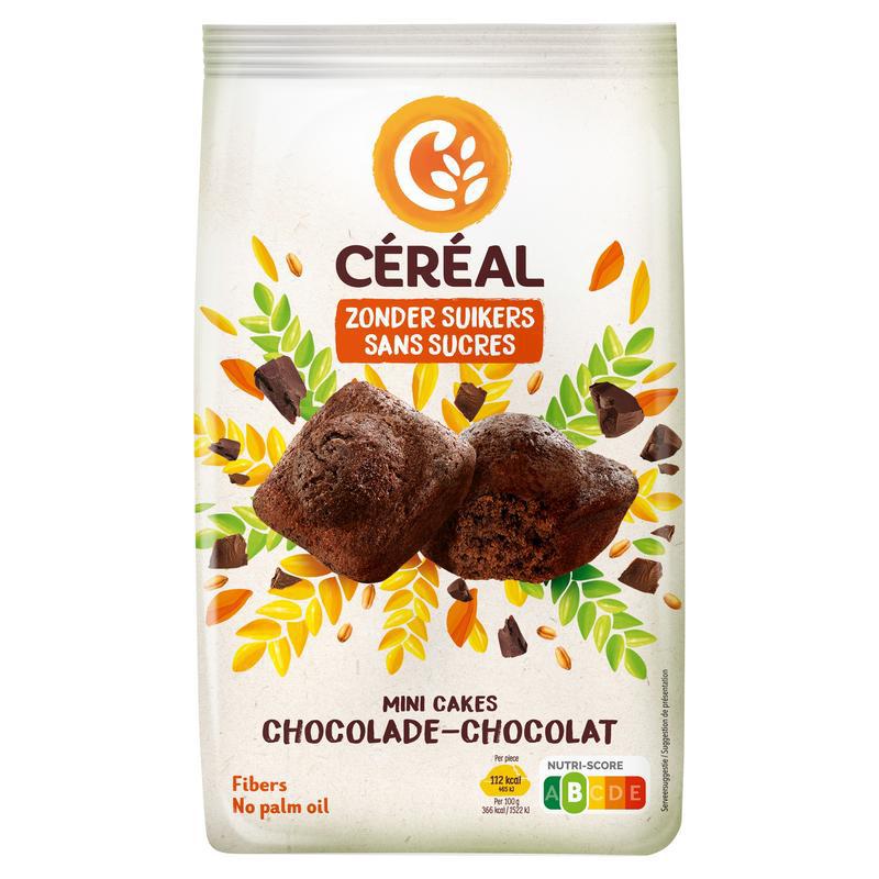 Mini chocoladecakes zonder suikers