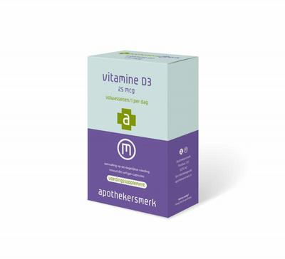 APOTHEKERSMERK Vitamine D3 25mcg