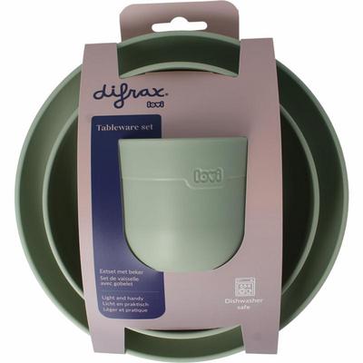 Difrax Lovi eetset met beker pistachio