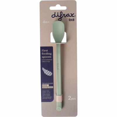 Difrax Lovi eerste voedingslepel pistachio
