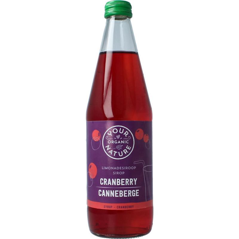 Limonadesiroop cranberry bio