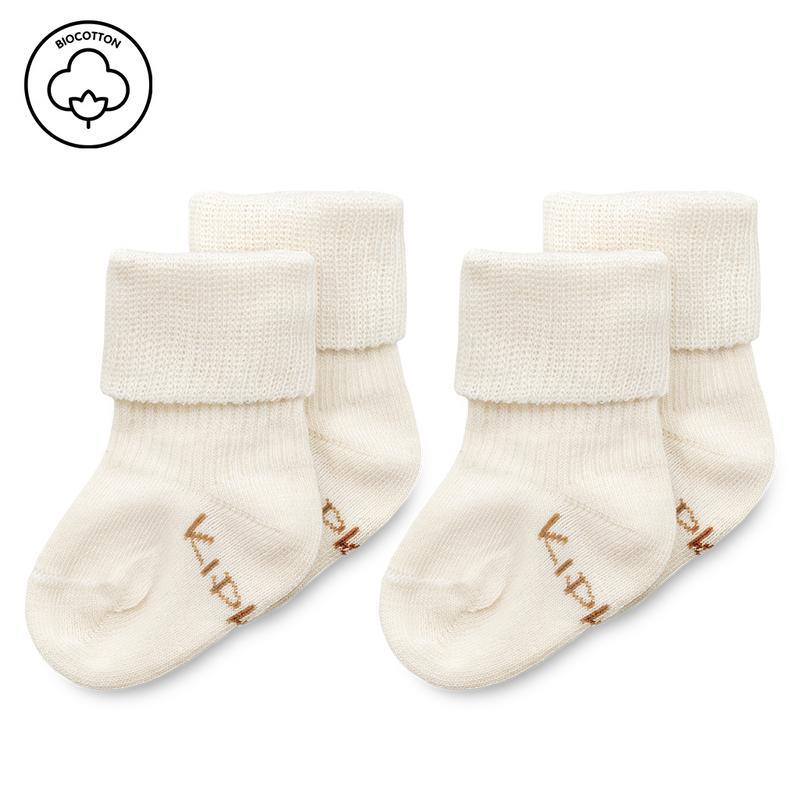 Blijf baby sokjes newborn/ prematuur offwhite/wit