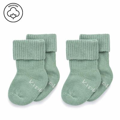 KipKep Blijf baby sokjes newborn/ prematuur pale green