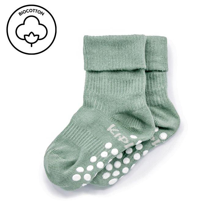 Blijf baby sokken antislip 18-24 mnd pale green