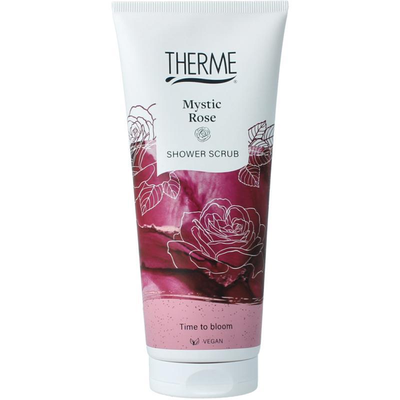 Mystic rose shower scrub
