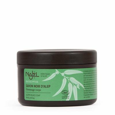 Najel Aleppo Aleppo zeep scrub zwart eucalyptus