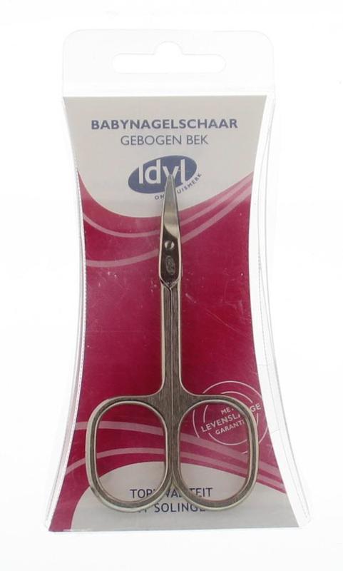 Baby nagelschaar gebogen