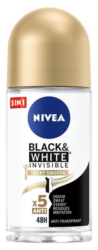 Deodorant black & white smooth roller