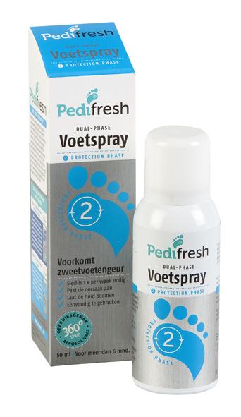 Fase 2 tegen lange termijn zweetvoeten spray