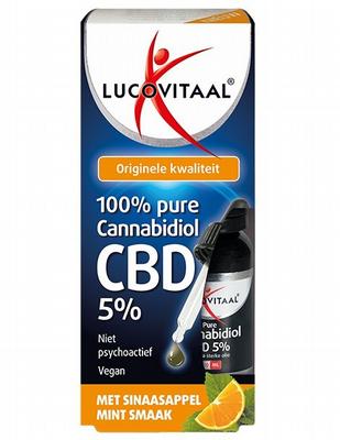 Lucovitaal CBD olie 5% sinaas mint