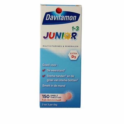 Davitamon Junior 1-3 smelttablet aardbei