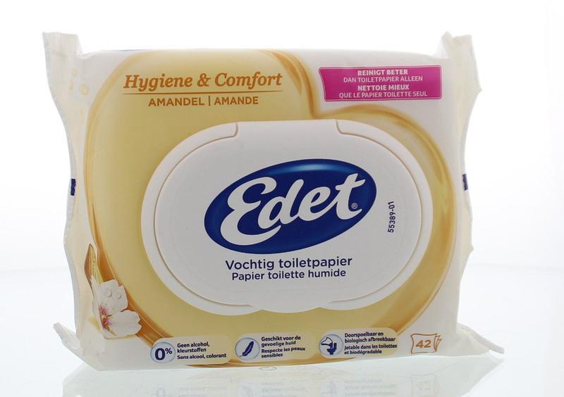 Vochtig toiletpapier rich almond navul