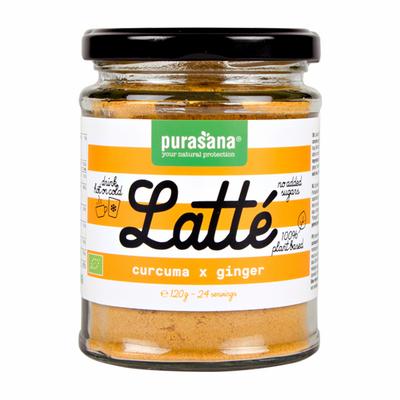 Purasana Latte curcuma gember vegan bio