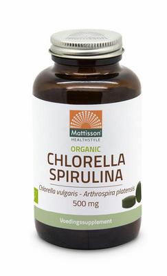 Mattisson Organic chlorella spirulina 500mg bio