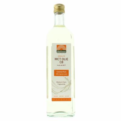 Mattisson MCT olie C8 - coconut pure - 99% caprylic acid