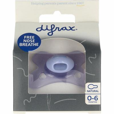 Difrax Fopspeen natural 0-6 maanden cotton candy lavander