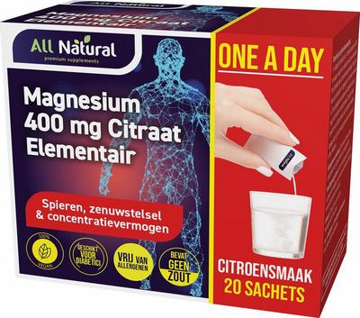 All Natural Magnesium 400mg