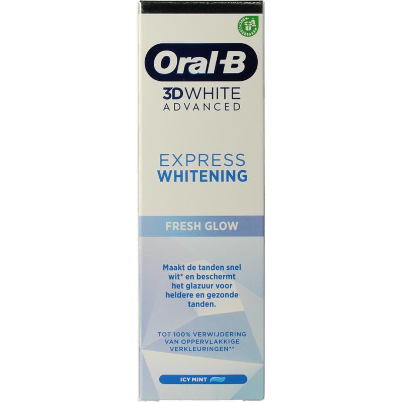 Tandpasta 3D white advanced expres fresh whitening