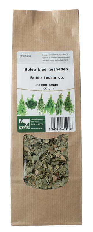 Boldo blad gesneden
