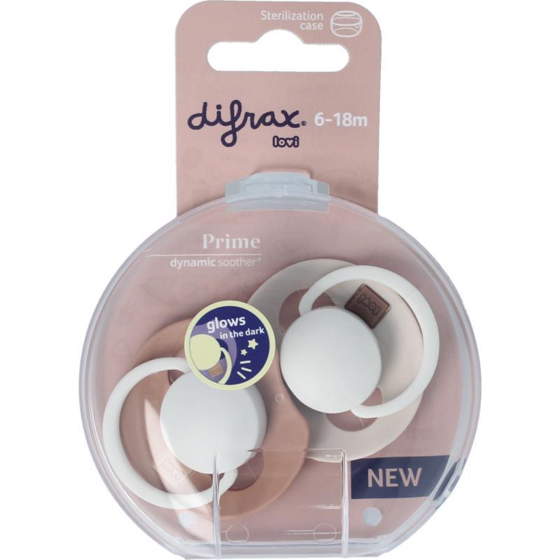 Fopspeen glow dynamic 6-18 mnd ivory/blush