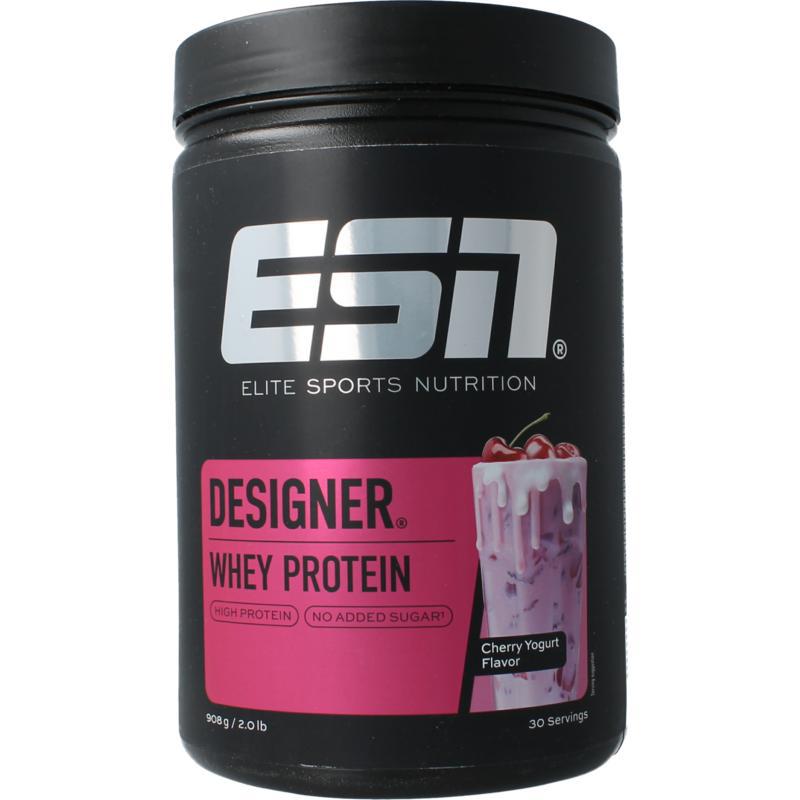 Designer whey cherry yoghurt