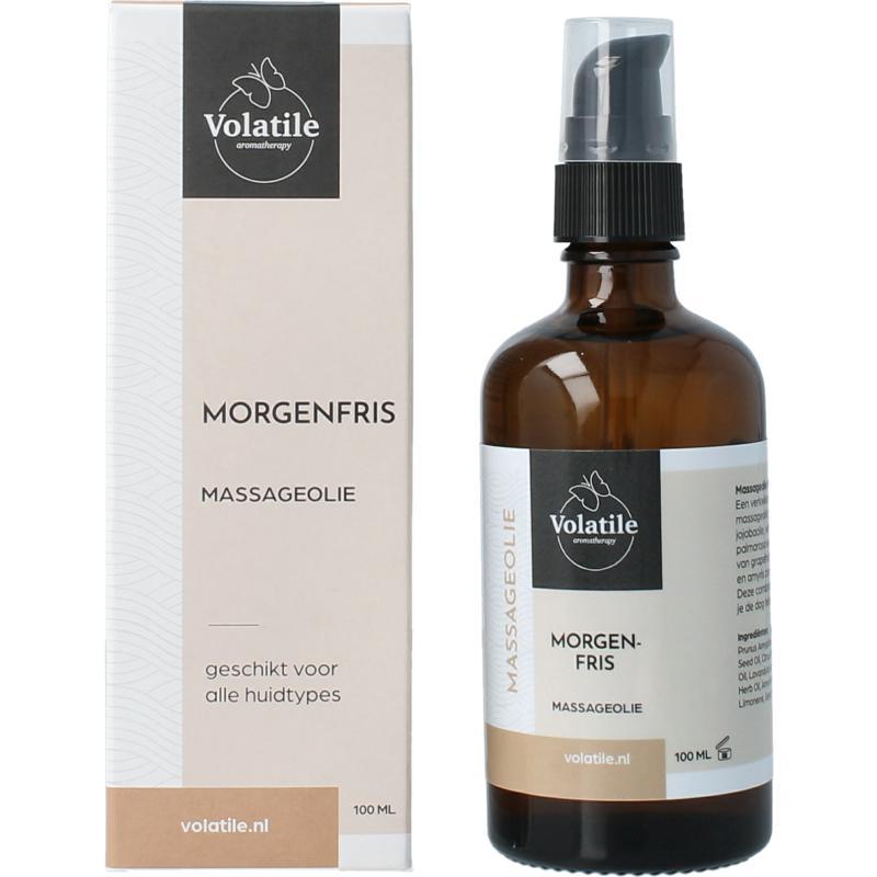 Massageolie morgenfris glas met pomp