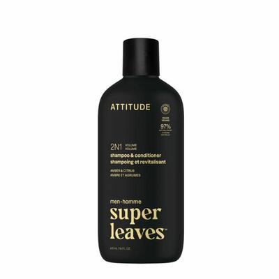 ATTITUDE Men 2in1 shampoo & conditioner amber & citrus
