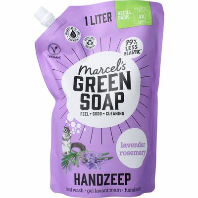 Marcel's Green Soap Handzeep lavendel & rosemarijn navulling