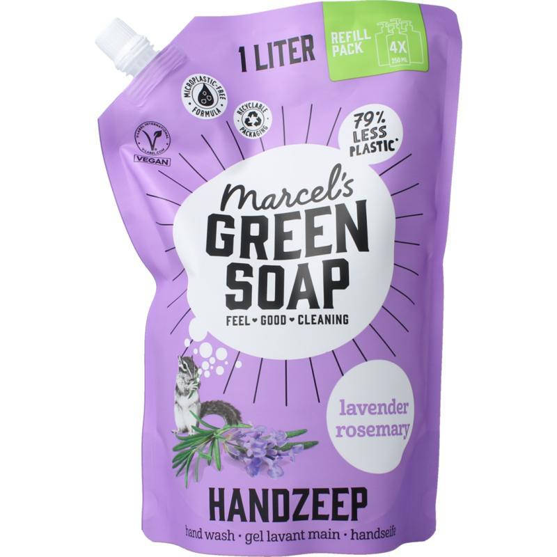 Handzeep lavendel & rosemarijn navulling