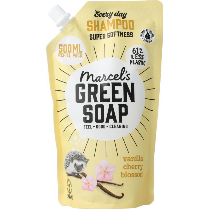 Shampoo vanille & kersenbloesem navulling