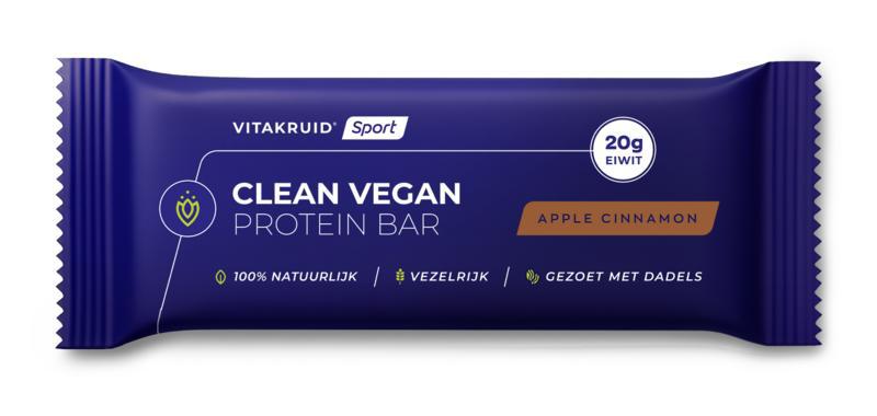 Vitakruid Clean vegan protein bar - apple cinnamon