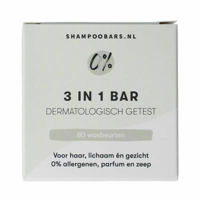 SHAMPOOBARS Bar 0%  3-in-1 neutraal