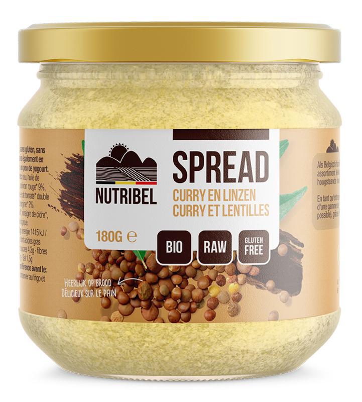 Curry linzen spread glutenvrij bio