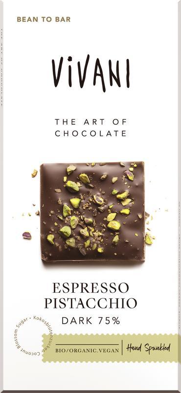 Espresso pistacchio dark 75% bio