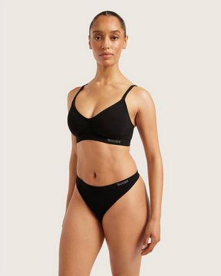 Boody wireless t-shirt bra - black / s
