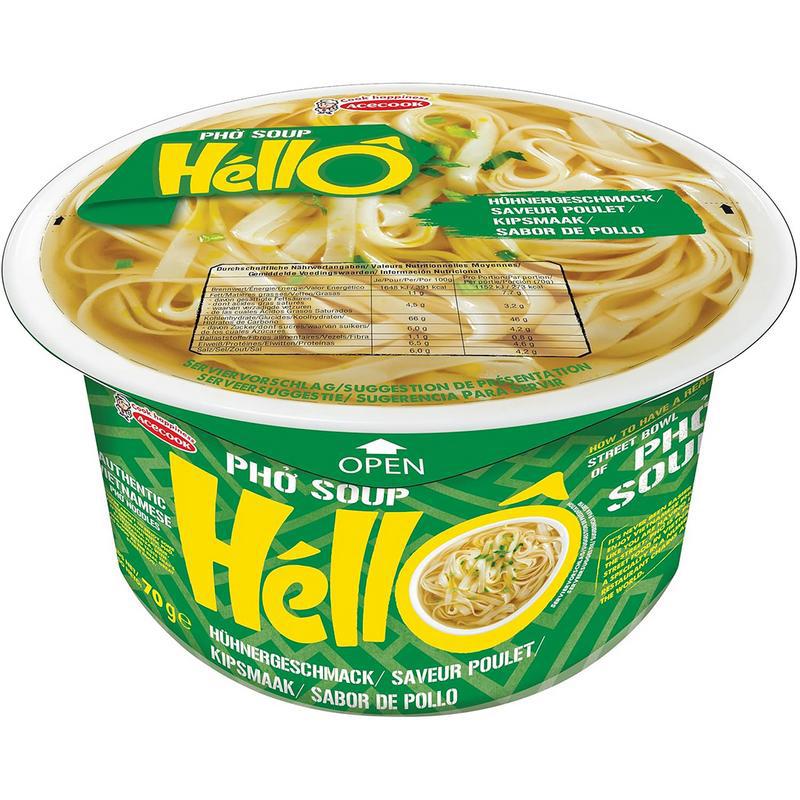 Instant pho soep kipsmaak glutenvrij