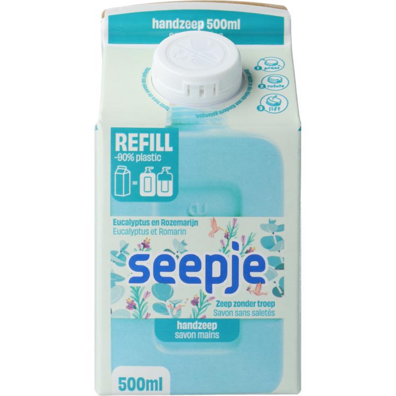 Handzeep eucalyptus rozemarijn refill