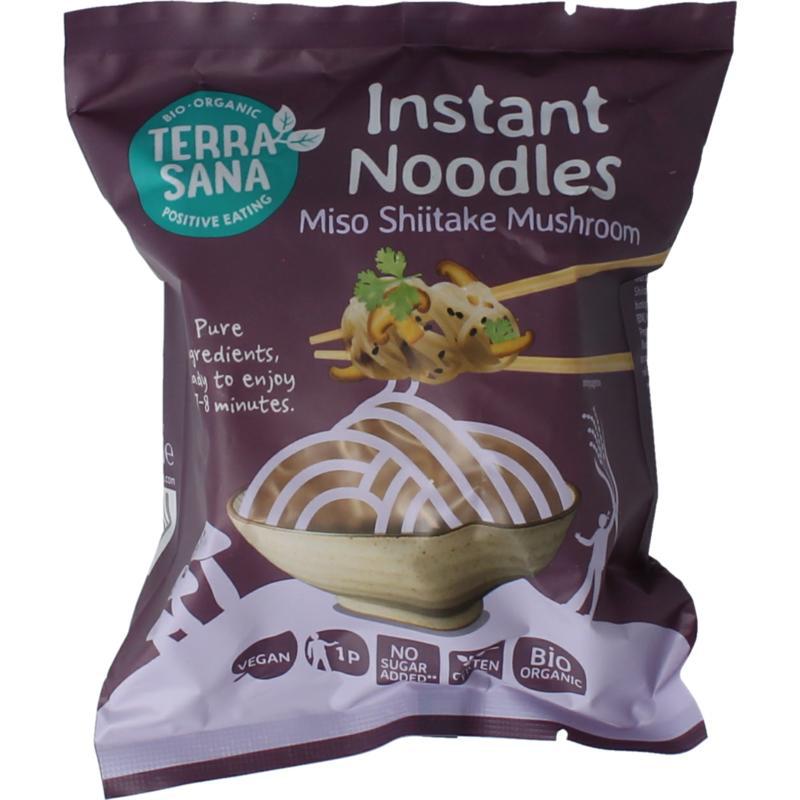 Instant noodles shiitake mushroom