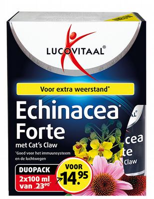 Lucovitaal Echinacea extra forte cats claw duo 2 x 100ml
