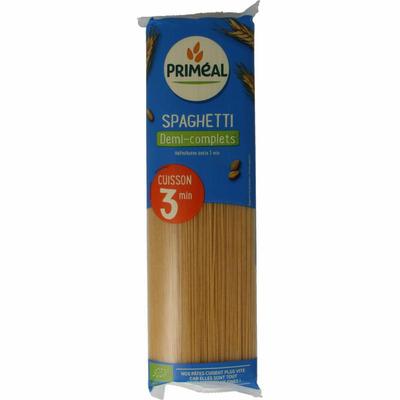 Primeal Spaghetti halfvolkoren snelkokend bio