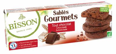 Bisson Chocolade zandkoekjes met stukjes chocola bio
