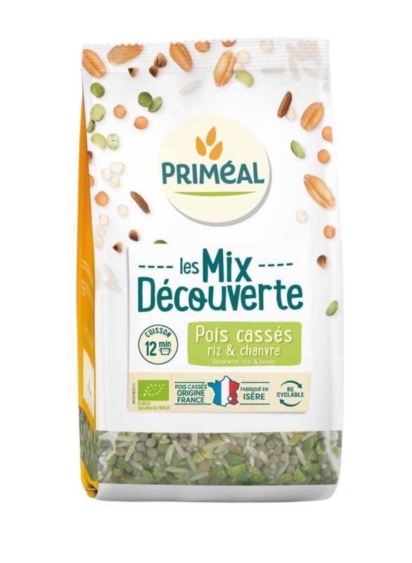 Mix met spliterwten, rijst & hennep bio