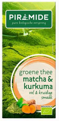 Piramide Groene thee matcha kurkuma bio