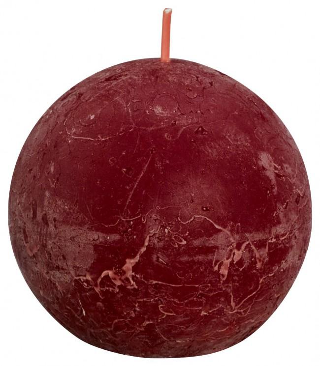 Rustiek bolkaars shine 76 velvet red