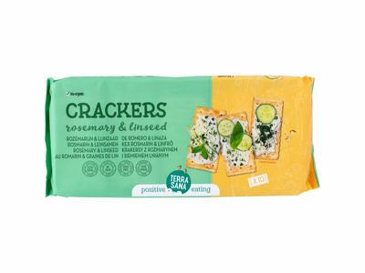 TerraSana Crackers rozemarijn & lijnzaad bio