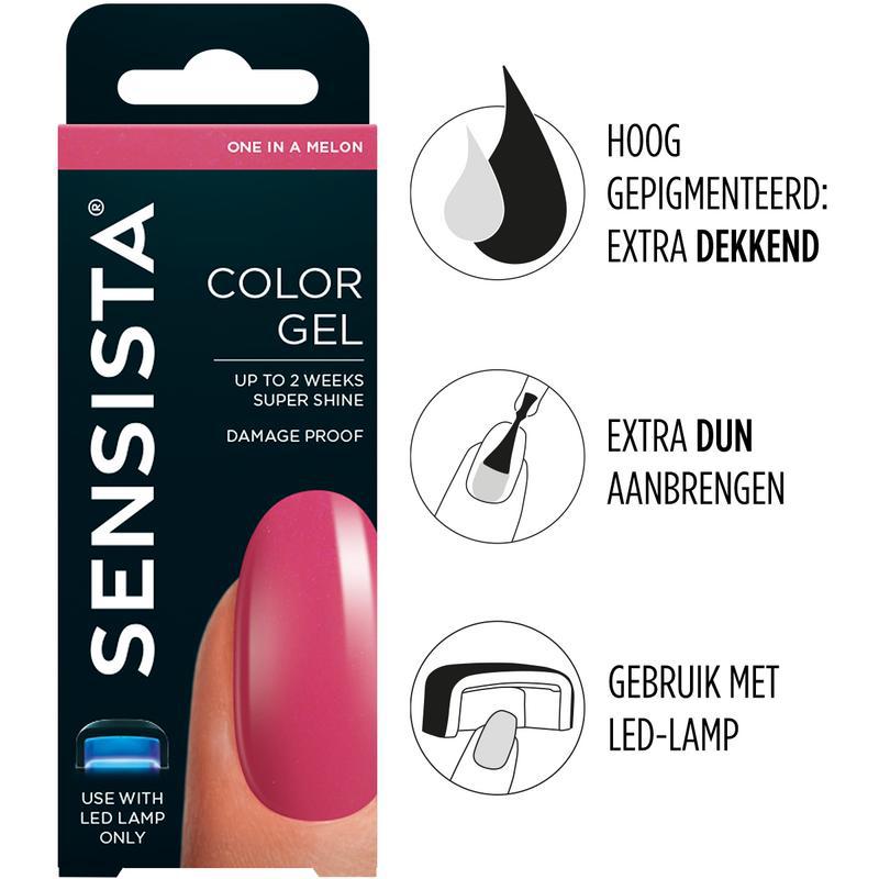 Color gel one in a melon