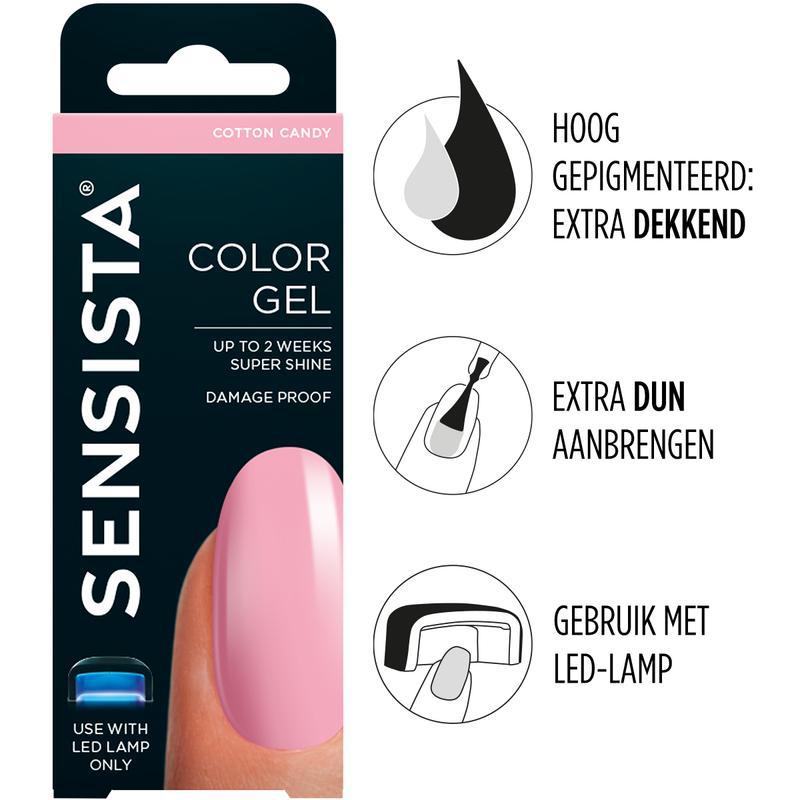 Color gel cotton candy